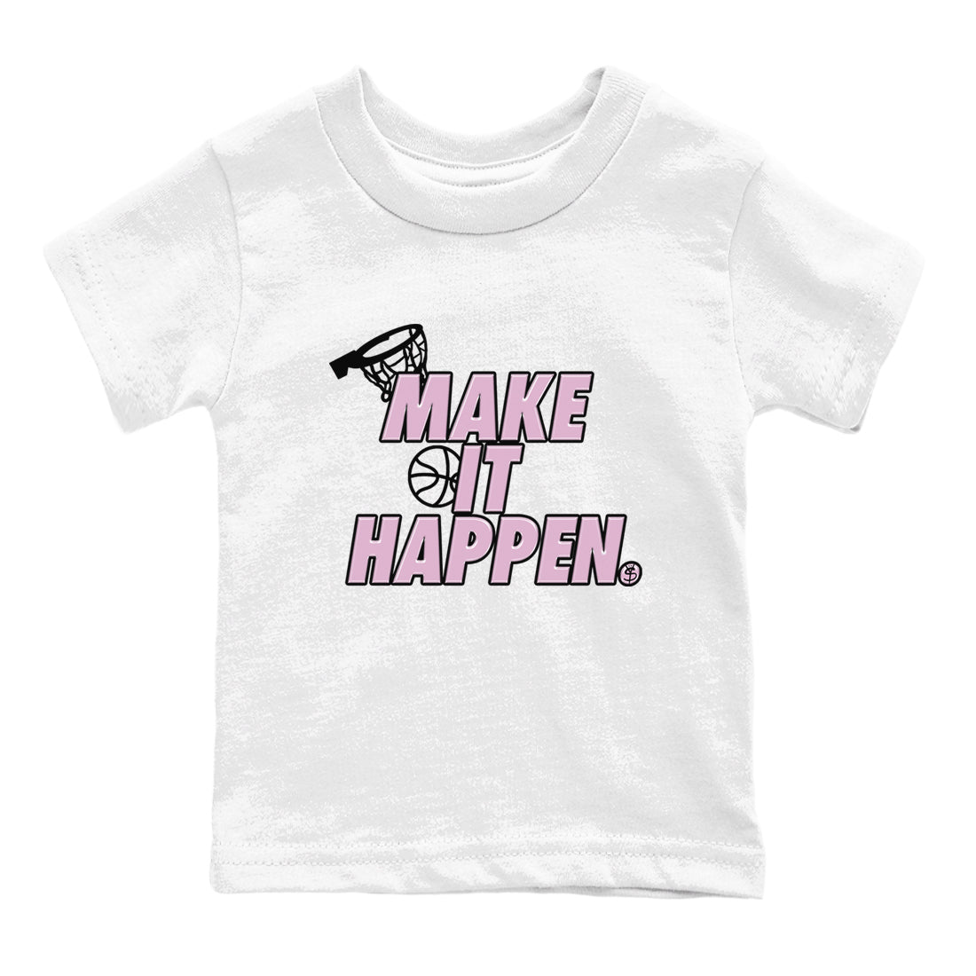 4s Retro Orchid shirts to match jordans Make It Happen sneaker match tees Air Jordan 4 WMNS Orchid match shoes to clothes SNRT Sneaker Tees Youth Baby White 2 tee