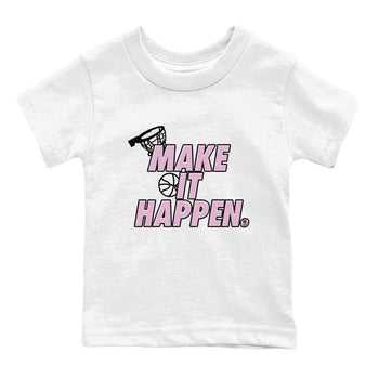 4s Retro Orchid shirts to match jordans Make It Happen sneaker match tees Air Jordan 4 WMNS Orchid match shoes to clothes SNRT Sneaker Tees Youth Baby White 2 tee