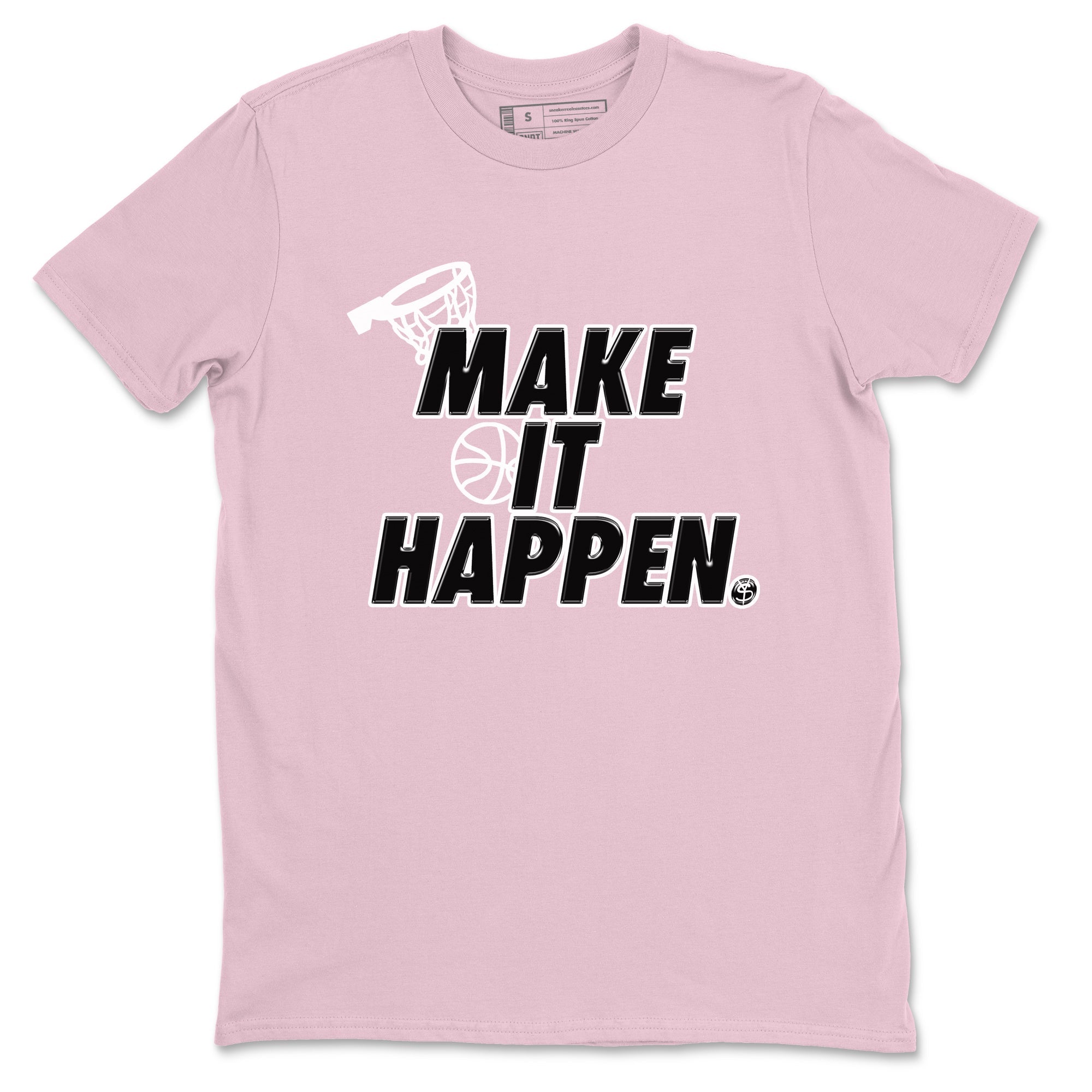4s Retro Orchid shirts to match jordans Make It Happen sneaker match tees Air Jordan 4 WMNS Orchid match shoes to clothes SNRT Sneaker Tees unisex cotton Pink 2 shirts
