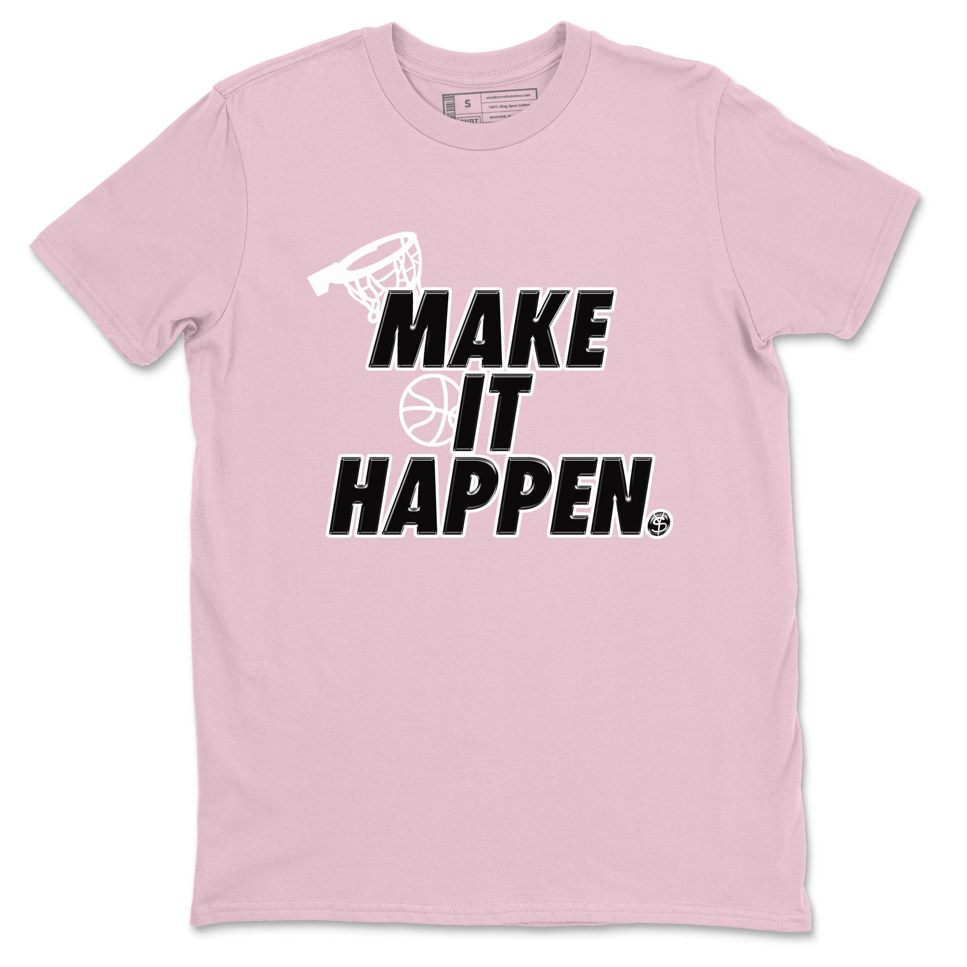 4s Retro Orchid shirts to match jordans Make It Happen sneaker match tees Air Jordan 4 WMNS Orchid match shoes to clothes SNRT Sneaker Tees unisex cotton Pink 2 shirts