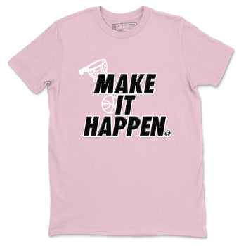4s Retro Orchid shirts to match jordans Make It Happen sneaker match tees Air Jordan 4 WMNS Orchid match shoes to clothes SNRT Sneaker Tees unisex cotton Pink 2 shirts