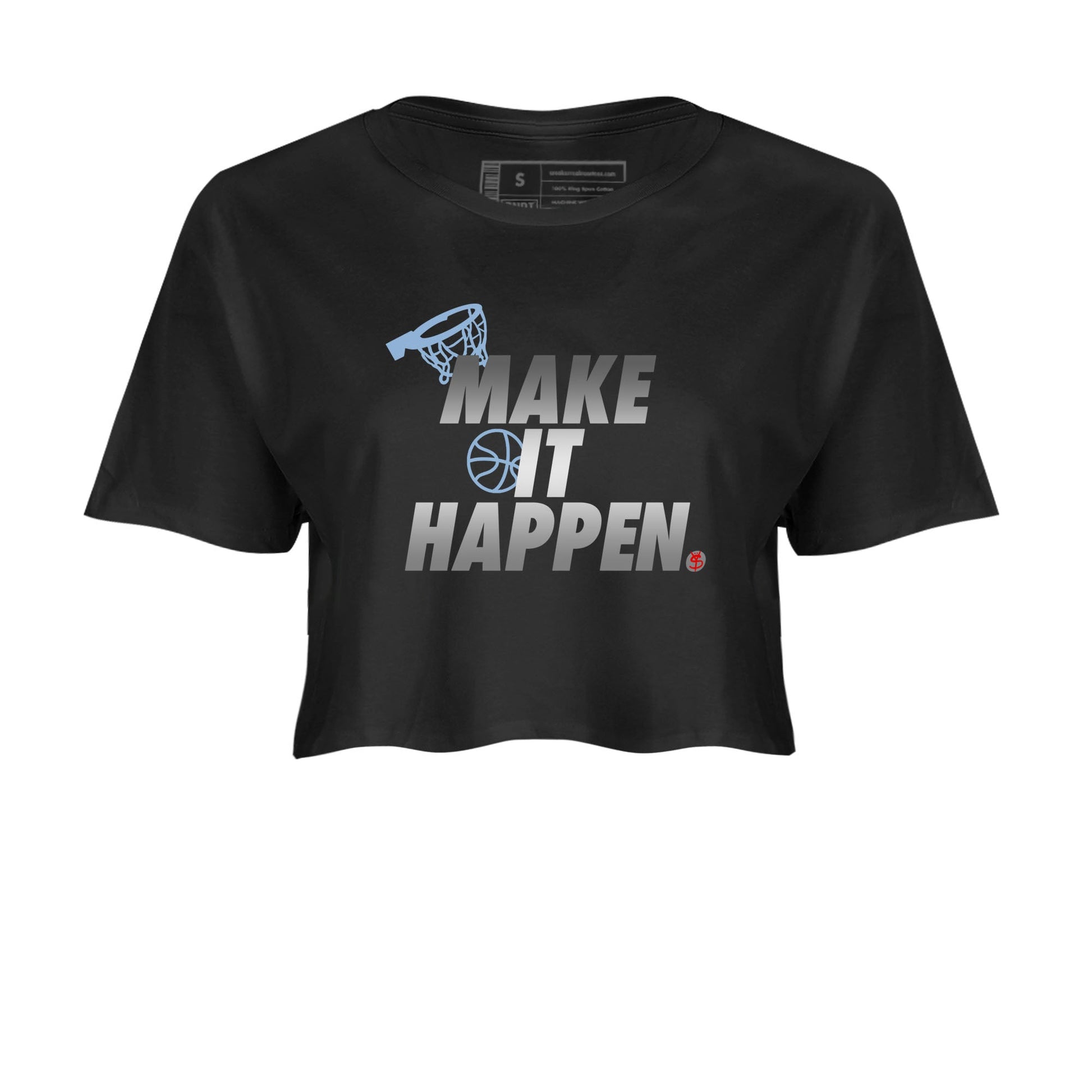 5s Black Metallic Reimagined shirts to match jordans Make It Happen best t shirts to wear with jordans Air Jordan 5 Reimagined match shoes to clothes SNRT Sneaker Tees unisex cotton Black 2 crop tee