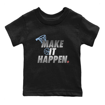 5s Black Metallic Reimagined shirts to match jordans Make It Happen best t shirts to wear with jordans Air Jordan 5 Reimagined match shoes to clothes SNRT Sneaker Tees Youth Baby Black 2 tee
