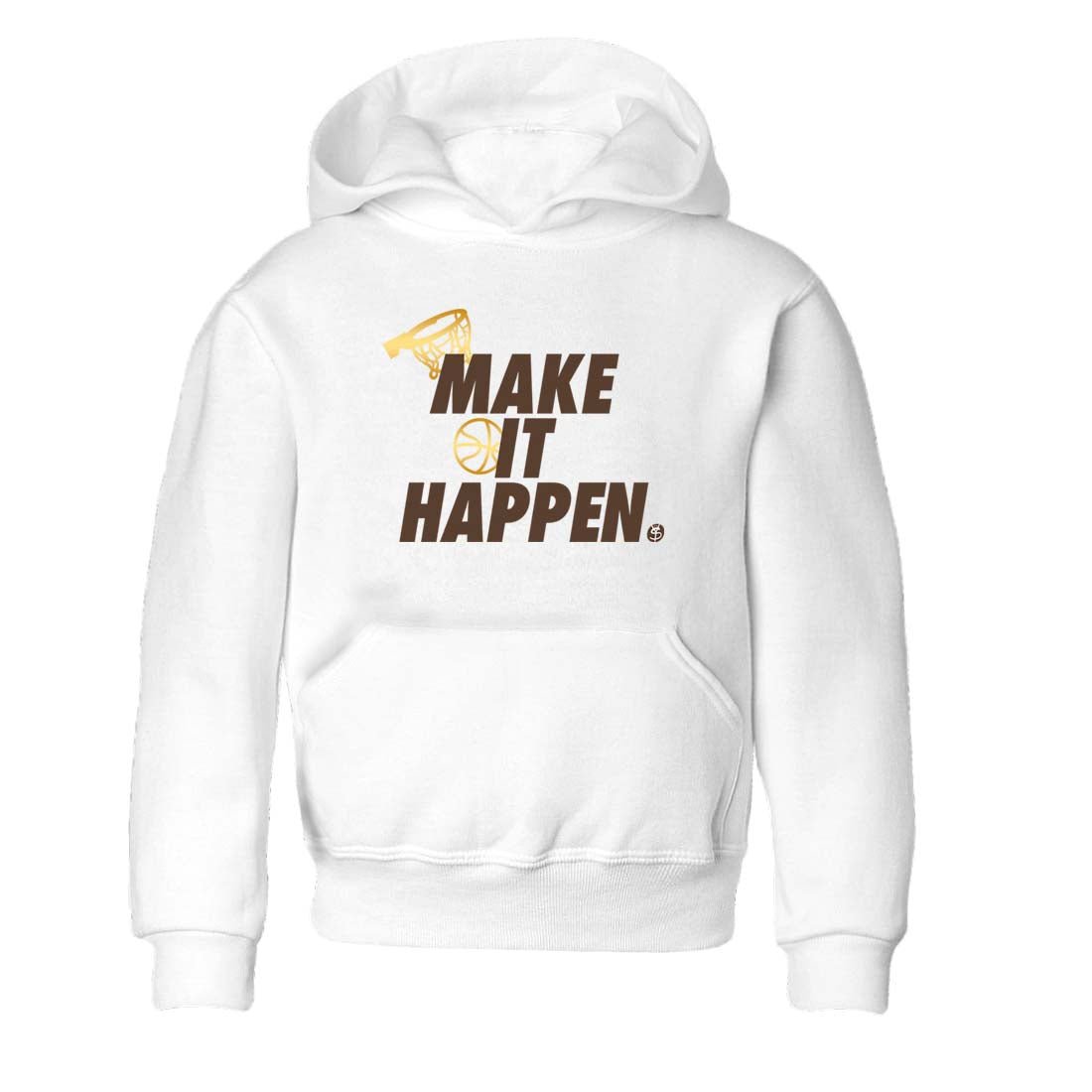 5s Golden Ticket shirts to match jordans  Make It Happen shirts to match jordans Air Jordan 5 Golden Ticket match shoes to clothes SNRT Sneaker Tees Youth Baby White 2 tee
