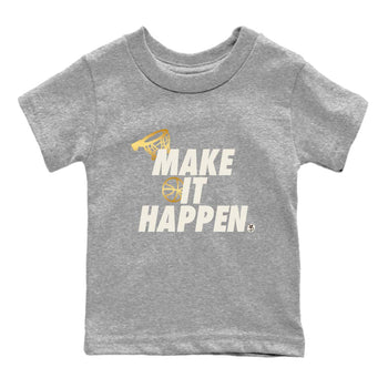 5s Golden Ticket shirts to match jordans  Make It Happen shirts to match jordans Air Jordan 5 Golden Ticket match shoes to clothes SNRT Sneaker Tees Youth Baby Heather Grey 2 tee