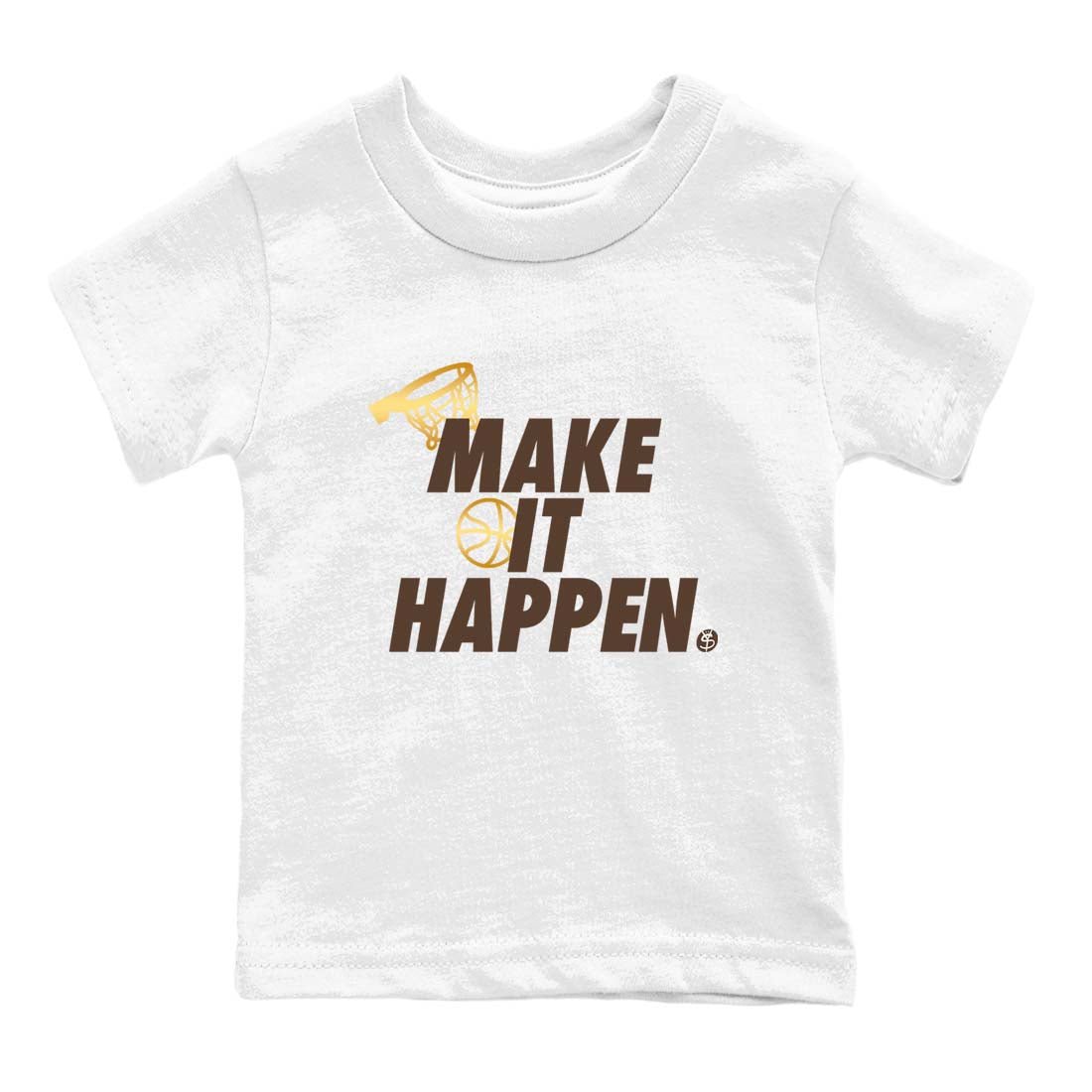 5s Golden Ticket shirts to match jordans  Make It Happen shirts to match jordans Air Jordan 5 Golden Ticket match shoes to clothes SNRT Sneaker Tees Youth Baby White 2 tee