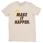 5s Golden Ticket shirts to match jordans  Make It Happen shirts to match jordans Air Jordan 5 Golden Ticket match shoes to clothes SNRT Sneaker Tees unisex cotton Natural 2 shirts