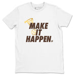 5s Golden Ticket shirts to match jordans  Make It Happen shirts to match jordans Air Jordan 5 Golden Ticket match shoes to clothes SNRT Sneaker Tees unisex cotton White 2 shirts