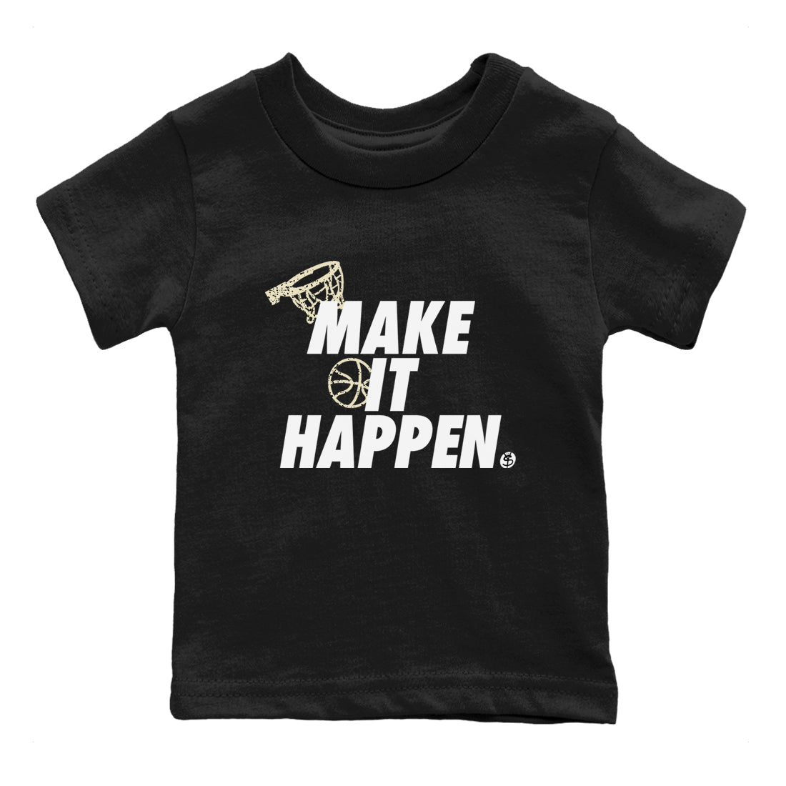 5s White Black shirts to match jordans Make It Happen sneaker match tees Air Jordan 5 Retro White Black match shoes to clothes SNRT Sneaker Tees Youth Baby Black 2 tee