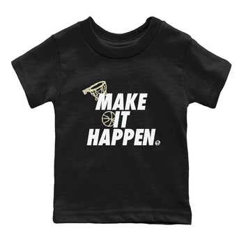 5s White Black shirts to match jordans Make It Happen sneaker match tees Air Jordan 5 Retro White Black match shoes to clothes SNRT Sneaker Tees Youth Baby Black 2 tee