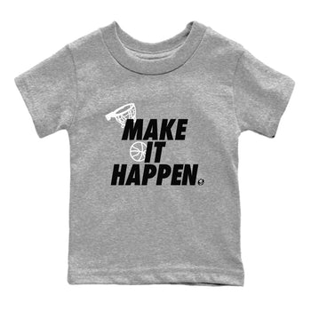 5s White Black shirts to match jordans Make It Happen sneaker match tees Air Jordan 5 Retro White Black match shoes to clothes SNRT Sneaker Tees Youth Baby Heather Grey 2 tee