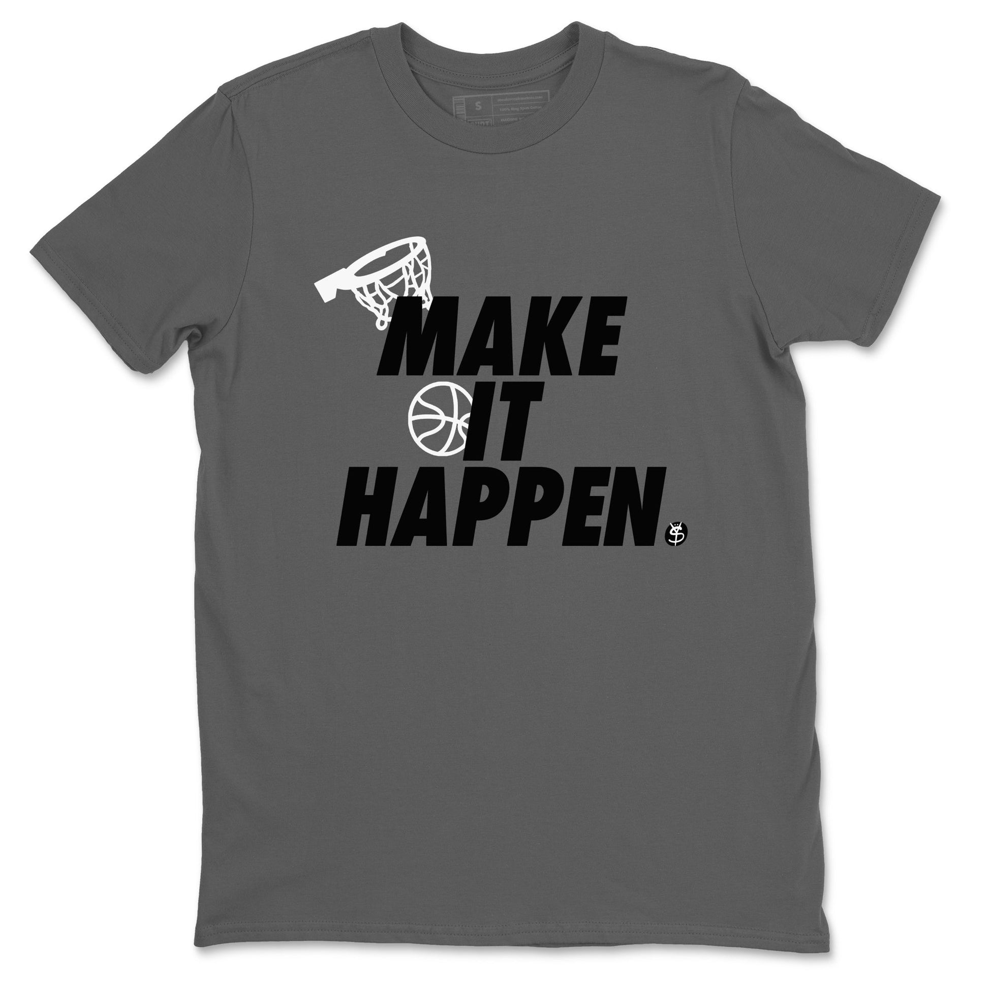 5s White Black shirts to match jordans Make It Happen sneaker match tees Air Jordan 5 Retro White Black match shoes to clothes SNRT Sneaker Tees unisex cotton Cool Grey 2 shirts