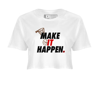 9s Olive shirts to match jordans Make It Happen sneaker match tees Air Jordan 9 Olive match shoes to clothes SNRT Sneaker Tees unisex cotton White 2 crop tee