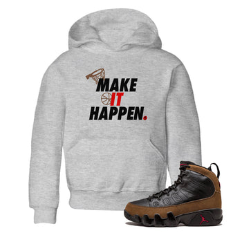 9s Olive shirts to match jordans Make It Happen sneaker match tees Air Jordan 9 Olive match shoes to clothes SNRT Sneaker Tees Youth Baby Heather Grey 1 tee
