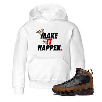 9s Olive shirts to match jordans Make It Happen sneaker match tees Air Jordan 9 Olive match shoes to clothes SNRT Sneaker Tees Youth Baby White 1 tee
