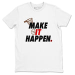 9s Olive shirts to match jordans Make It Happen sneaker match tees Air Jordan 9 Olive match shoes to clothes SNRT Sneaker Tees unisex cotton White 2 shirts