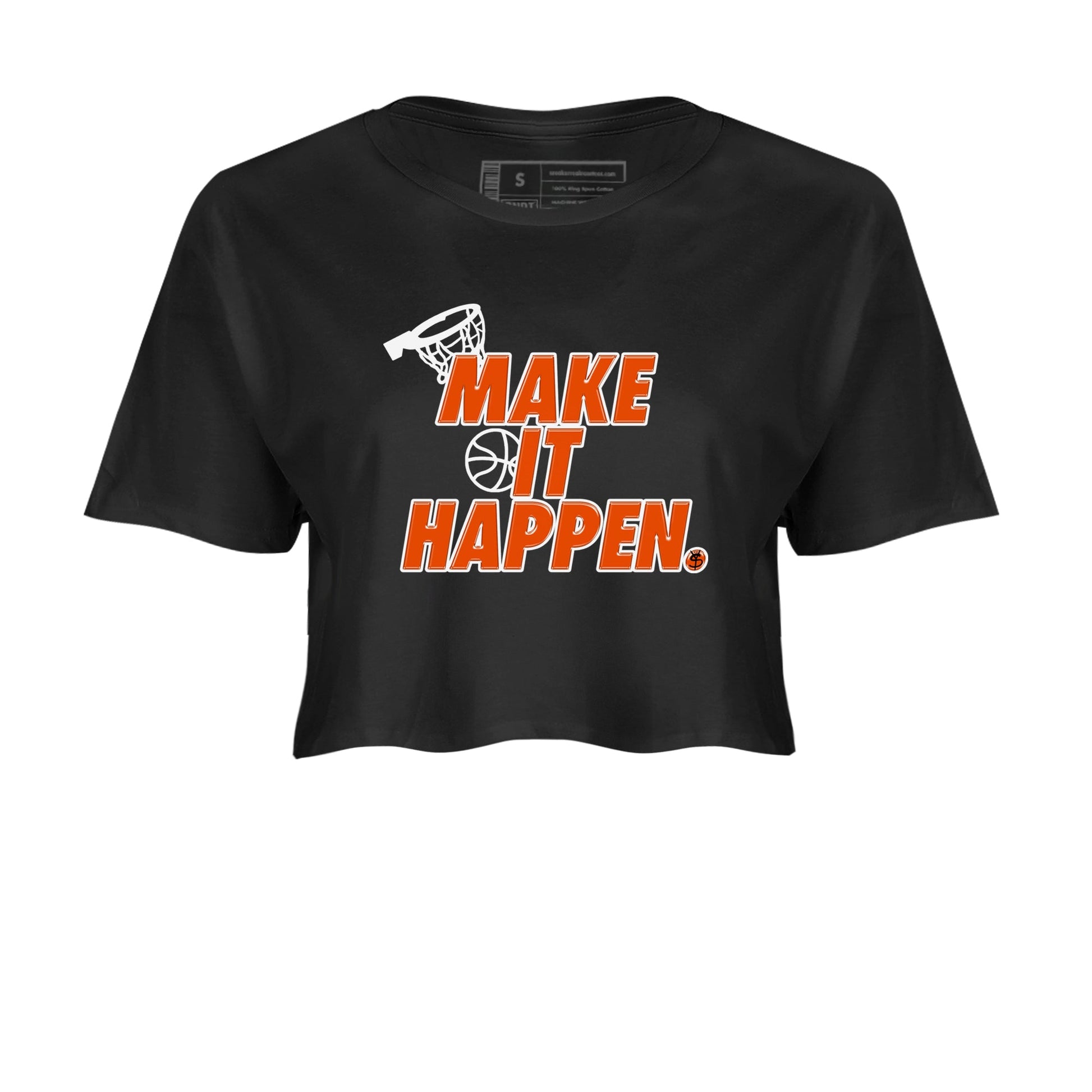Air Max 1 OG '86 'Summit White and Cosmic Clay shirts to match jordans Make It Happen sneaker match tees Air Max 1 Cosmic Clay match shoes to clothes SNRT Sneaker Tees unisex cotton Black 2 crop tee