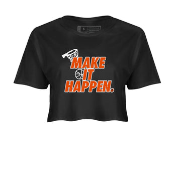 Air Max 1 OG '86 'Summit White and Cosmic Clay shirts to match jordans Make It Happen sneaker match tees Air Max 1 Cosmic Clay match shoes to clothes SNRT Sneaker Tees unisex cotton Black 2 crop tee