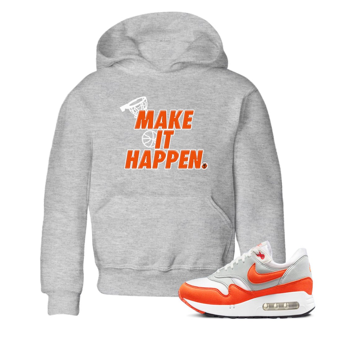 Air Max 1 OG '86 'Summit White and Cosmic Clay shirts to match jordans Make It Happen sneaker match tees Air Max 1 Cosmic Clay match shoes to clothes SNRT Sneaker Tees Youth Baby Heather Grey 1 tee