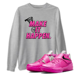 Nike KD 4 Retro Aunt Pearl shirts to match jordans Make It Happen sneaker match tees Nike KD 4 Aunt Pearl match shoes to clothes SNRT Sneaker Tees unisex cotton Heather Grey 1 shirts