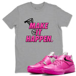 Nike KD 4 Retro Aunt Pearl shirts to match jordans Make It Happen sneaker match tees Nike KD 4 Aunt Pearl match shoes to clothes SNRT Sneaker Tees unisex cotton Heather Grey 1 shirts