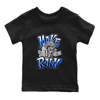 AJ1 Game Royal shirt to match jordans Make It Rain Money sneaker tees Air Jordan 1 Game Royal SNRT sneaker release tees baby toddler Black 2 cotton Shirt