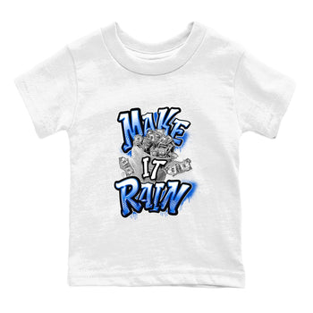 AJ1 Game Royal shirt to match jordans Make It Rain Money sneaker tees Air Jordan 1 Game Royal SNRT sneaker release tees baby toddler White 2 cotton Shirt