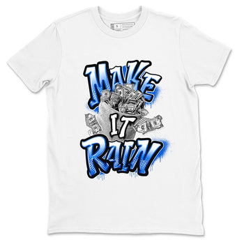 AJ1 Game Royal shirt to match jordans Make It Rain Money sneaker tees Air Jordan 1 Game Royal SNRT Sneaker Release Tees unisex cotton White 2 crew neck shirt