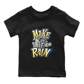 1s Travis Scott Canary shirt to match jordans Make It Rain Money sneaker tees Air Jordan 1 Travis Scott Canary SNRT sneaker release tees baby toddler Black 2 cotton Shirt