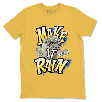 1s Travis Scott Canary shirt to match jordans Make It Rain Money sneaker tees Air Jordan 1 Travis Scott Canary SNRT Sneaker Release Tees unisex cotton Daisy 2 crew neck shirt