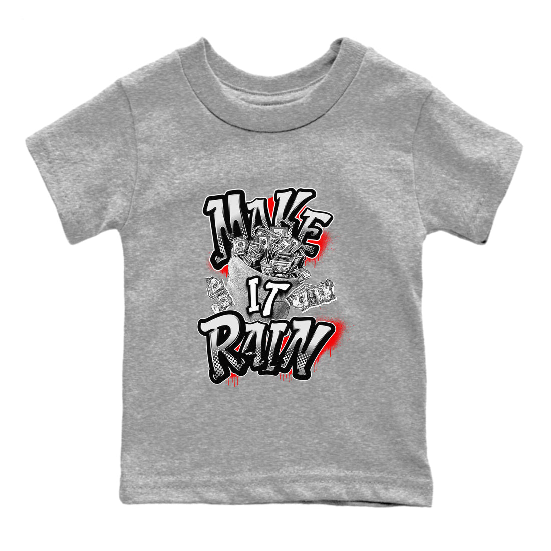 12s Taxi Flip shirts to match jordans Make It Rain Money sneaker match tees Air Jordan 12 Taxi Flip SNRT Sneaker Tees streetwear brand Baby and Youth Heather Grey 2 cotton tee