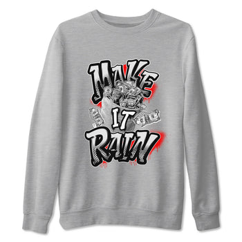 12s Taxi Flip shirts to match jordans Make It Rain Money sneaker match tees Air Jordan 12 Taxi Flip SNRT Sneaker Tees streetwear brand Heather Grey 2 unisex cotton tee