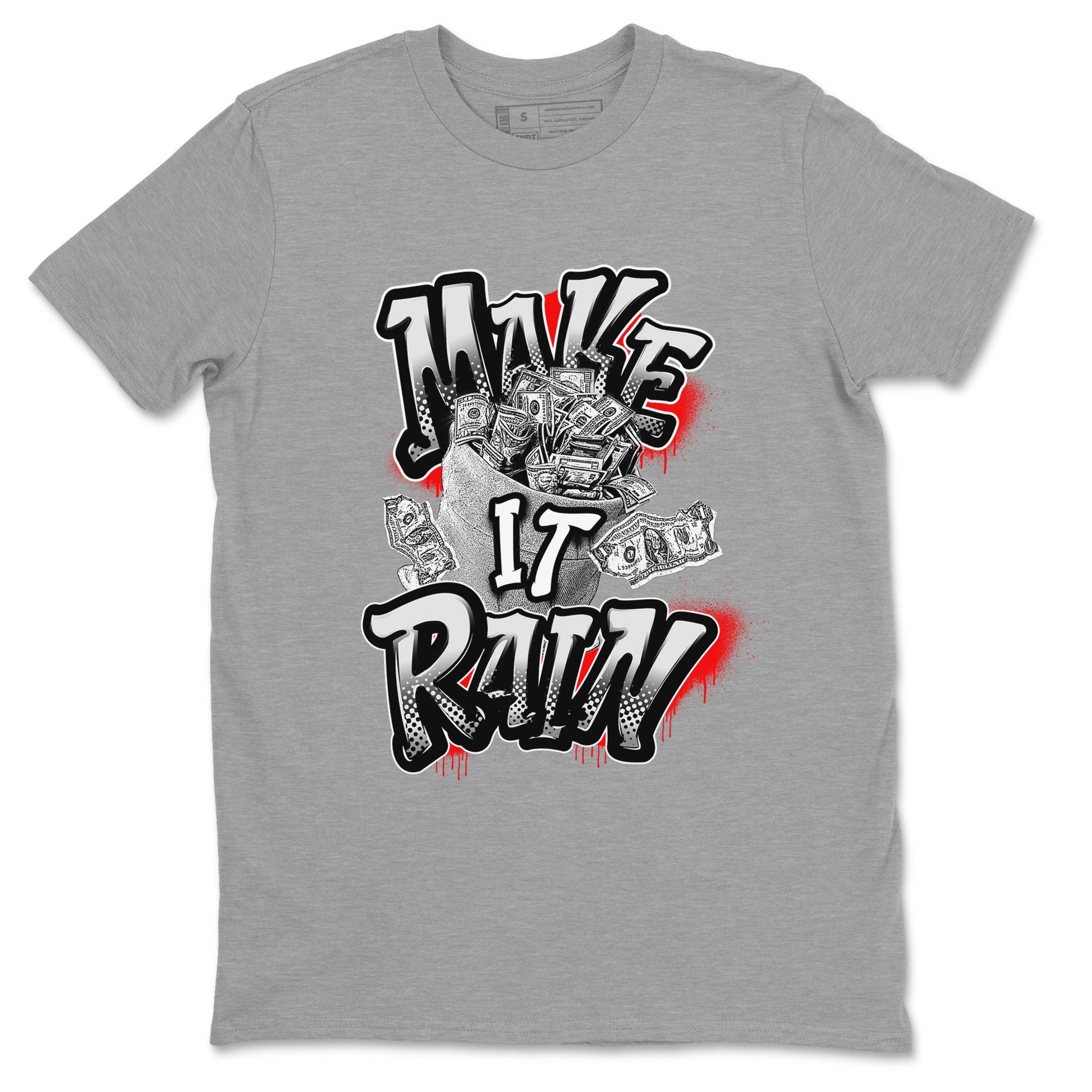12s Taxi Flip shirts to match jordans Make It Rain Money sneaker match tees Air Jordan 12 Taxi Flip SNRT Sneaker Tees streetwear brand Heather Grey 2 unisex cotton tee