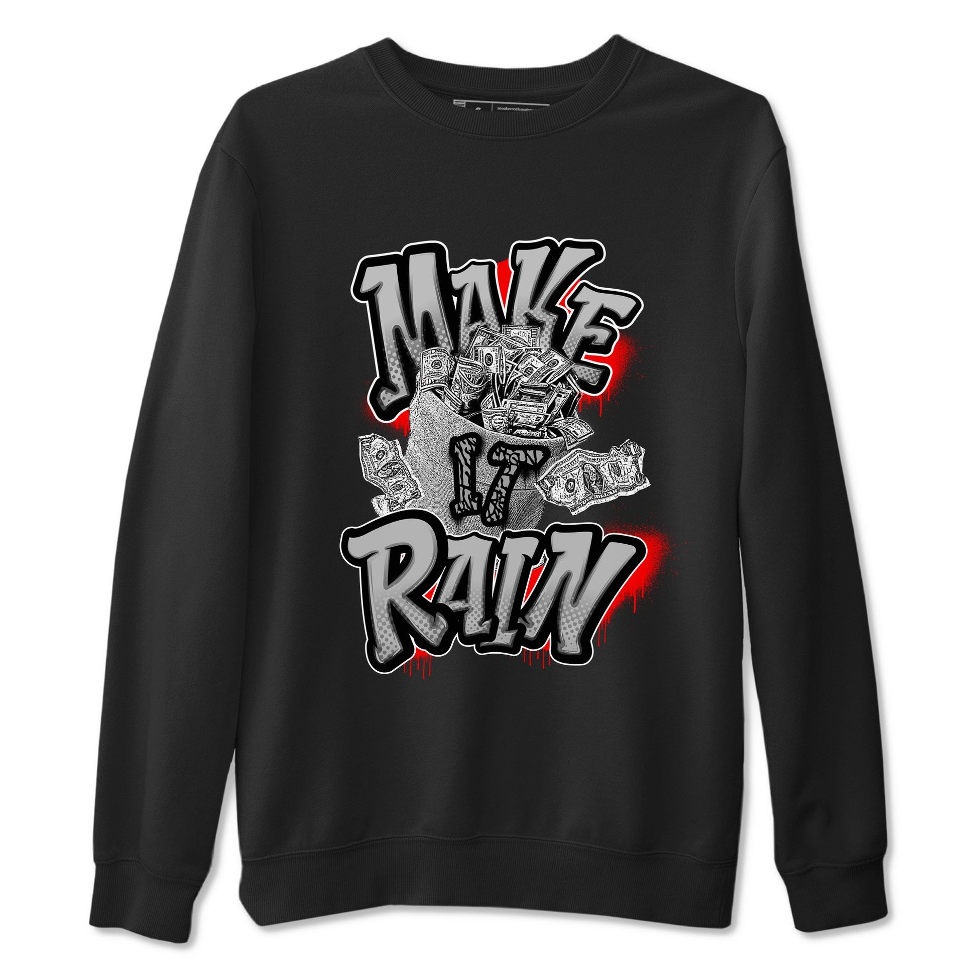 3s Black Cement shirts to match jordans Make It Rain Money sneaker match tees Air Jordan 3 Black Cement match shoes to clothes SNRT Sneaker Tees unisex cotton Black 2 shirts