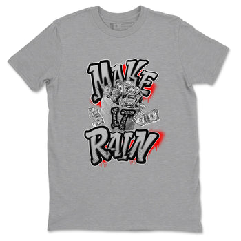 3s Black Cement shirts to match jordans Make It Rain Money sneaker match tees Air Jordan 3 Black Cement match shoes to clothes SNRT Sneaker Tees unisex cotton Heather Grey 2 shirts