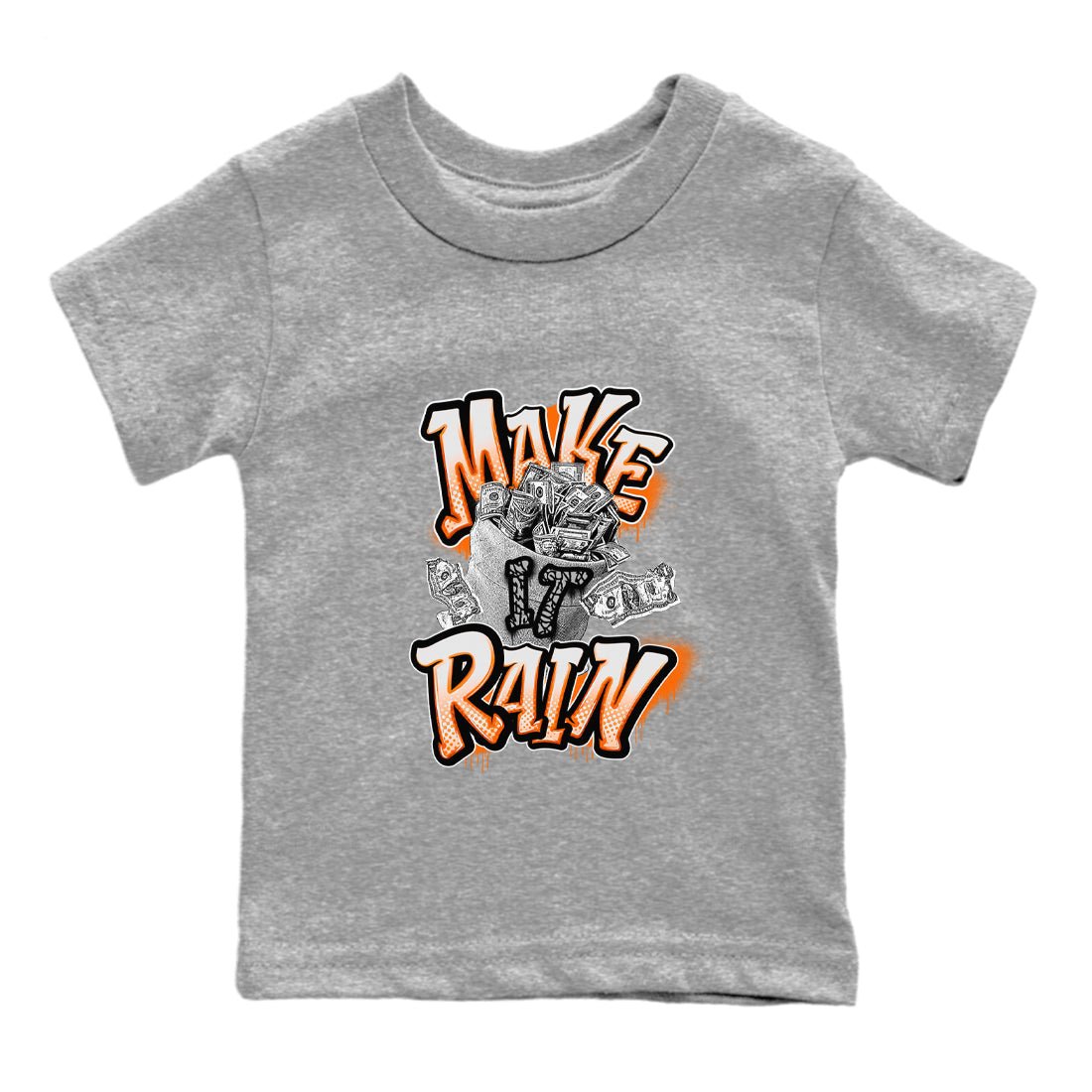 3s Georgia Peach shirt to match jordans Make It Rain Money sneaker tees Air Jordan 3 Georgia Peach SNRT sneaker release tees baby toddler Heather Grey 2 cotton Shirt