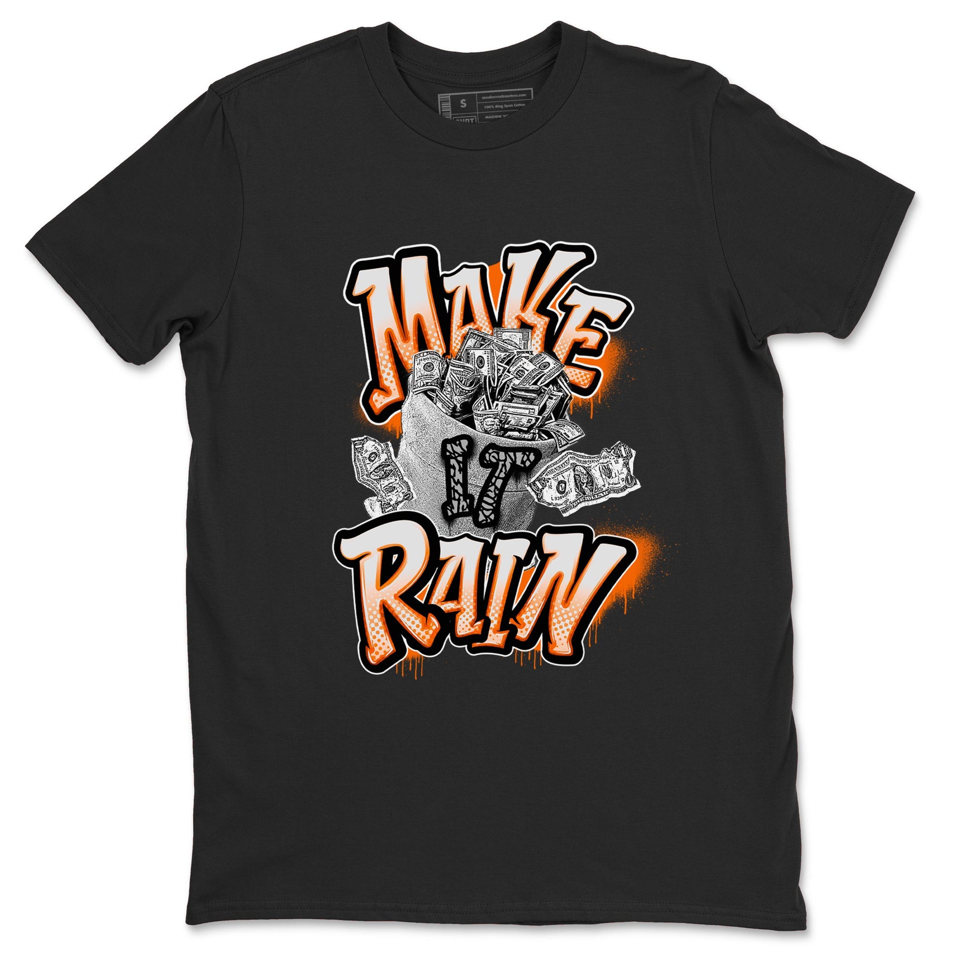 3s Georgia Peach shirt to match jordans Make It Rain Money sneaker tees Air Jordan 3 Georgia Peach SNRT Sneaker Release Tees unisex cotton Black 2 crew neck shirt