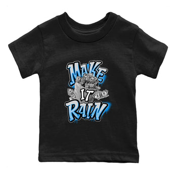 Air Jordan 4 Industrial Blue shirt to match jordans Make It Rain Money sneaker tees Air Jordan 4 Military Blue SNRT sneaker release tees baby toddler Black 2 cotton Shirt