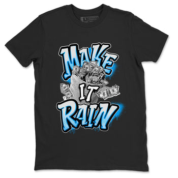 Air Jordan 4 Industrial Blue shirt to match jordans Make It Rain Money sneaker tees Air Jordan 4 Military Blue SNRT Sneaker Release Tees unisex cotton Black 2 crew neck shirt