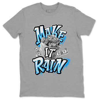 Air Jordan 4 Industrial Blue shirt to match jordans Make It Rain Money sneaker tees Air Jordan 4 Military Blue SNRT Sneaker Release Tees unisex cotton Heather Grey 2 crew neck shirt