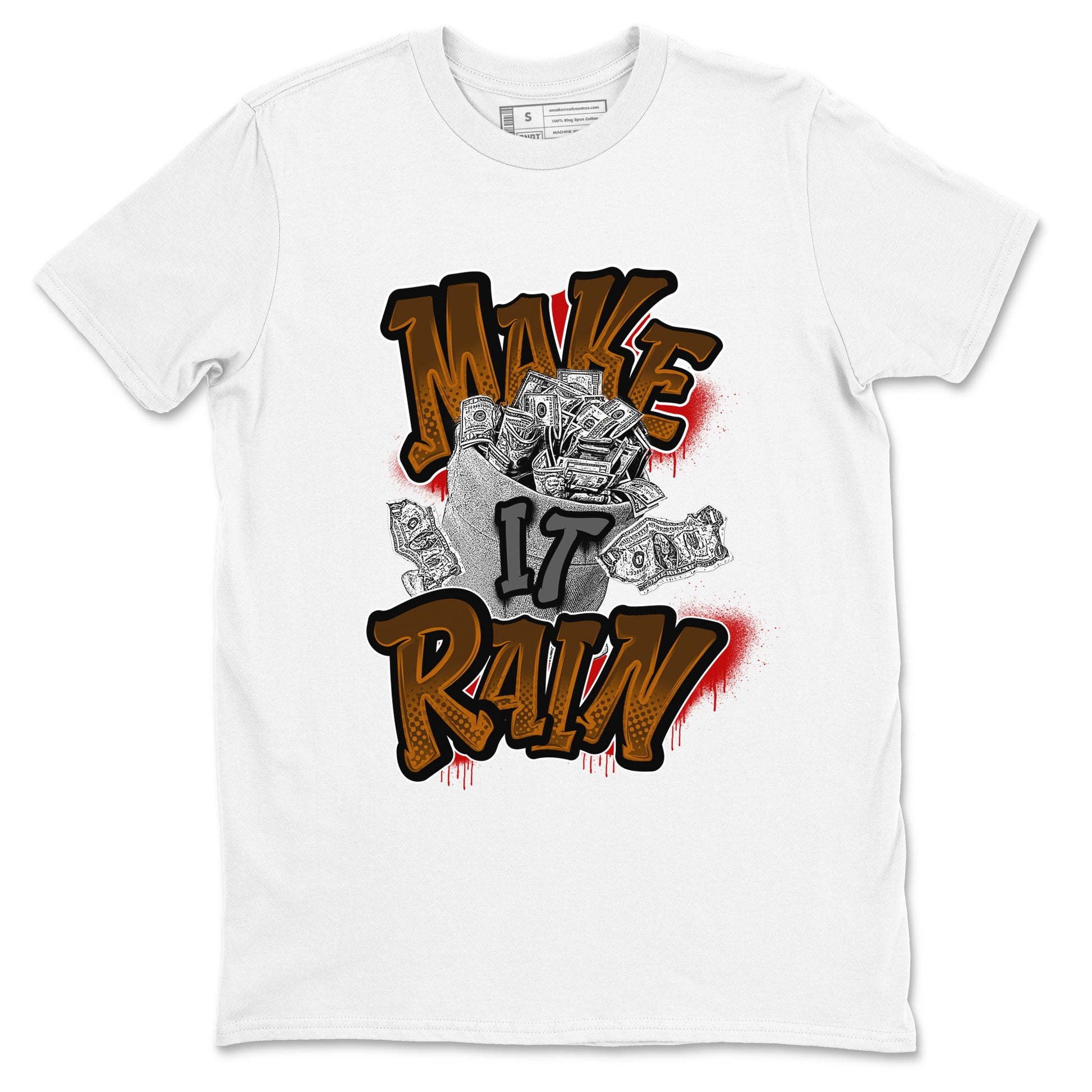 5s Archaeo Brown shirts to match jordans Make It Rain Money sneaker match tees Air Jordan 5 Archaeo Brown match shoes to clothes SNRT Sneaker Tees unisex cotton White 2 shirts