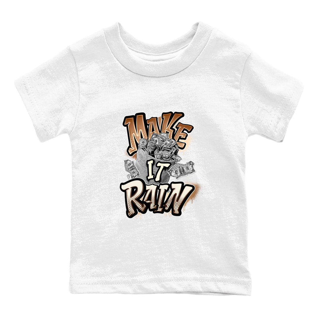 5s Golden Ticket shirts to match jordans Make It Rain Money best t shirts to wear with jordans Air Jordan 5 Golden Ticket match shoes to clothes SNRT Sneaker Tees Youth Baby White 2 tee