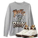 5s Golden Ticket shirts to match jordans Make It Rain Money best t shirts to wear with jordans Air Jordan 5 Golden Ticket match shoes to clothes SNRT Sneaker Tees unisex cotton Heather Grey 1 shirts