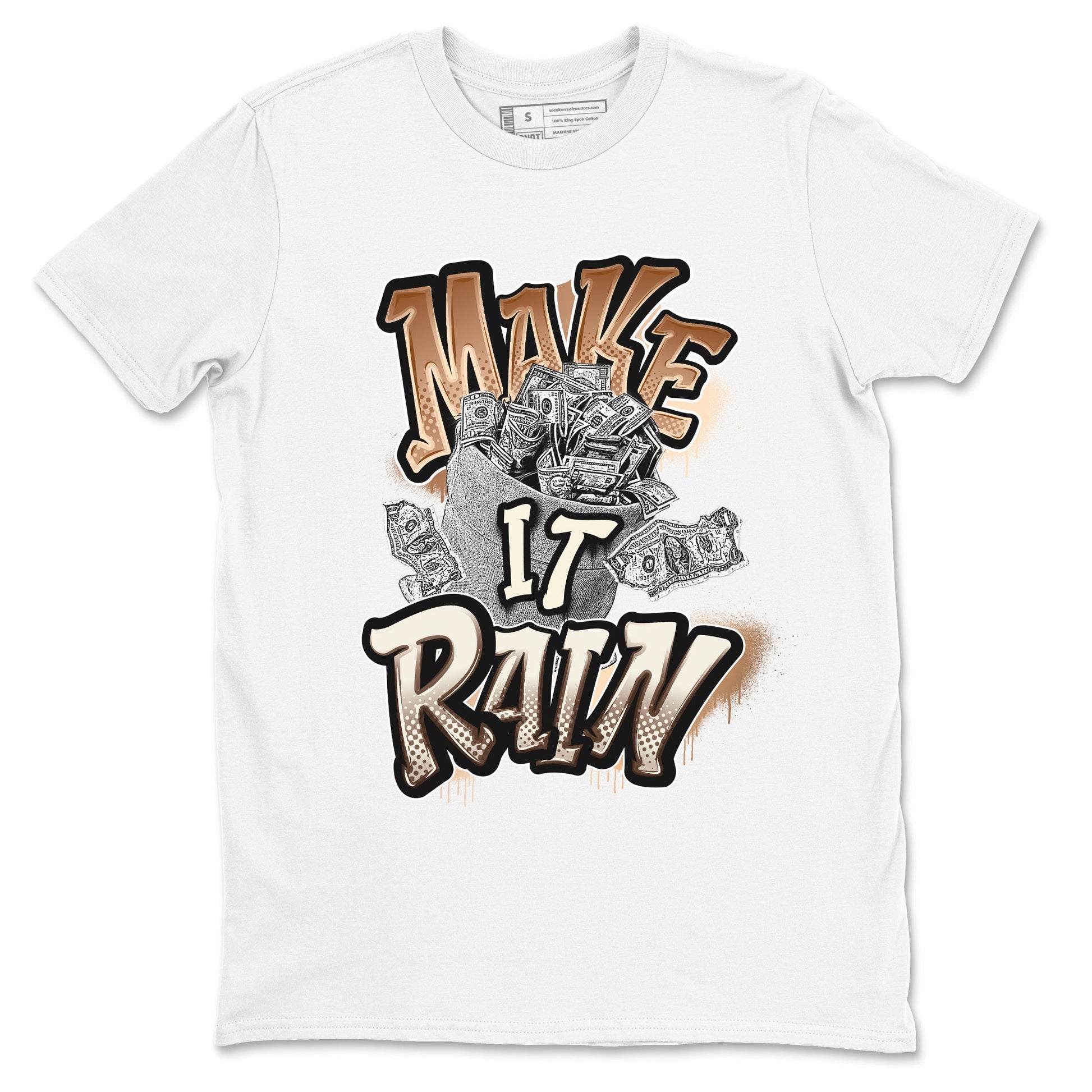 5s Golden Ticket shirts to match jordans Make It Rain Money best t shirts to wear with jordans Air Jordan 5 Golden Ticket match shoes to clothes SNRT Sneaker Tees unisex cotton White 2 shirts