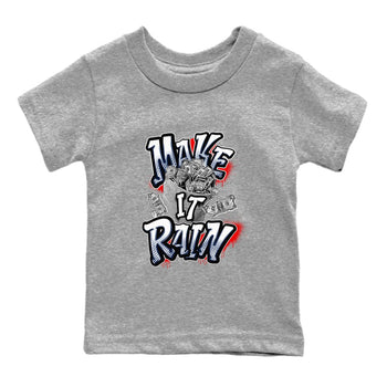6s White And Midnight Navy shirts to match jordans Make It Rain Money sneaker match tees Air Jordan 6 White And Midnight Navy SNRT Sneaker Tees streetwear brand Baby and Youth Heather Grey 2 cotton tee