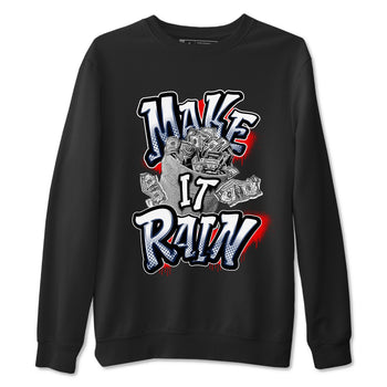 6s White And Midnight Navy shirts to match jordans Make It Rain Money sneaker match tees Air Jordan 6 White And Midnight Navy SNRT Sneaker Tees streetwear brand Black 2 unisex cotton tee