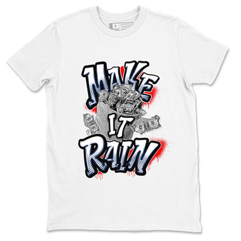 6s White And Midnight Navy shirts to match jordans Make It Rain Money sneaker match tees Air Jordan 6 White And Midnight Navy SNRT Sneaker Tees streetwear brand White 2 unisex cotton tee