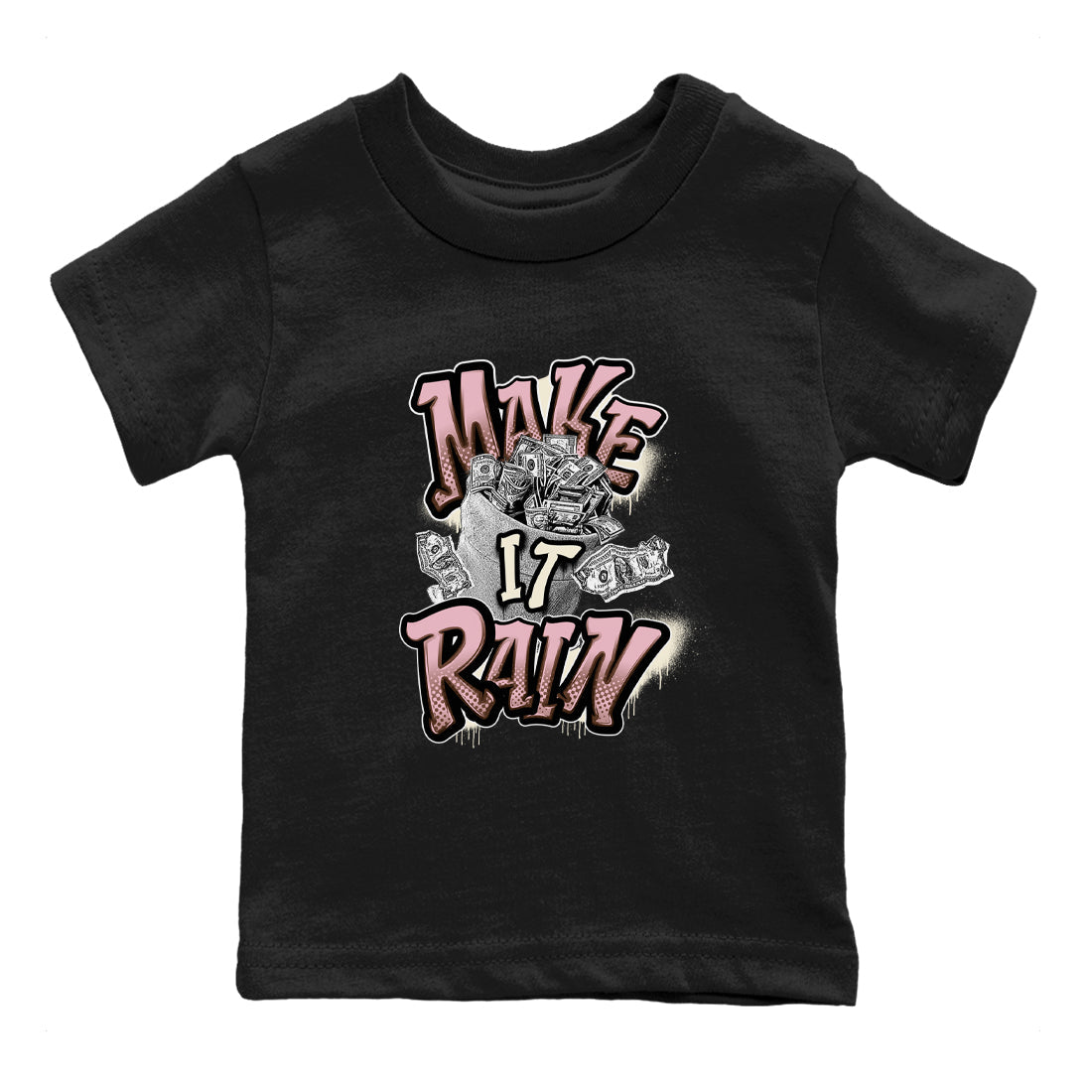 Dunk Cacao Wow And Pink Foam shirts to match jordans Make It Rain Money sneaker match tees Dunk Cacao Wow And Pink Foam SNRT Sneaker Tees streetwear brand Baby and Youth Black 2 cotton tee