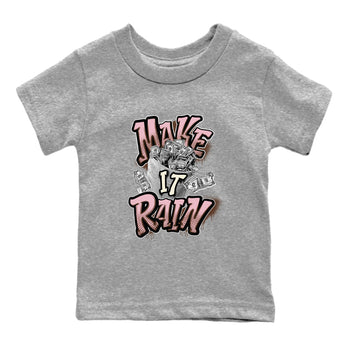 Dunk Cacao Wow And Pink Foam shirts to match jordans Make It Rain Money sneaker match tees Dunk Cacao Wow And Pink Foam SNRT Sneaker Tees streetwear brand Baby and Youth Heather Grey 2 cotton tee