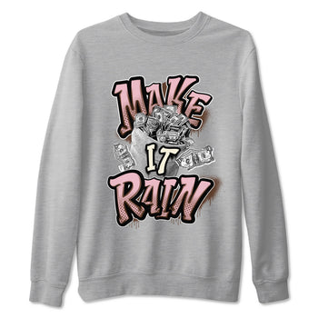 Dunk Cacao Wow And Pink Foam shirts to match jordans Make It Rain Money sneaker match tees Dunk Cacao Wow And Pink Foam SNRT Sneaker Tees streetwear brand Heather Grey 2 unisex cotton tee